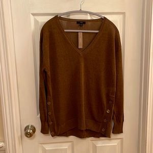 Brown Linen J Crew sweater. New with tags.